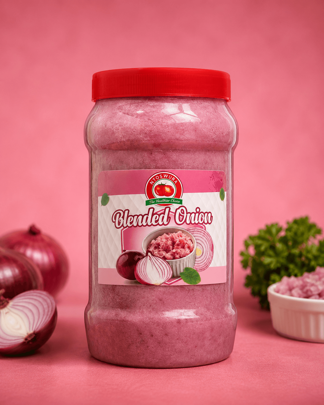 Ntoswura Blended Onion - Pure, fresh blended onions. Save time on prep and focus on the flavour.